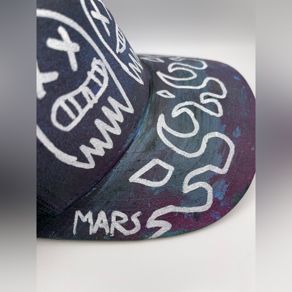 JOEY MARS Autographed Custom Northern Lights Hat, Snapback Trucker Hat, Artwork​ - Picture 4 of 7
